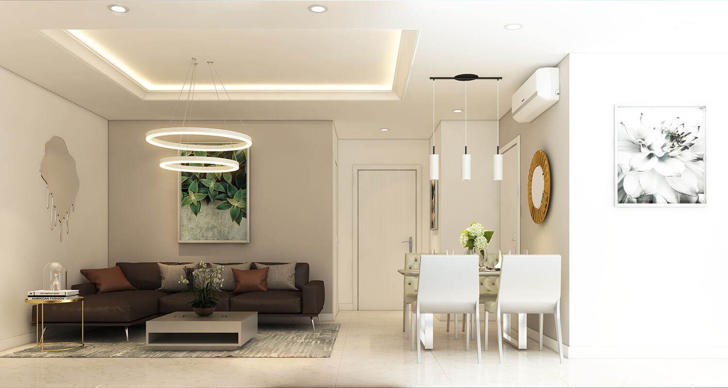 Phòng khách và bếp